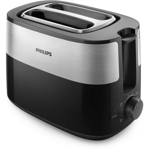 Тостер Philips HD2516 830Вт черный/стальной