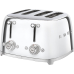 Тостер на 4 ломтика, Цвет хром; Функции: подогрев, размораживание, багель; 6 уровней поджаривания; Съемный поддон для крошек. Тостер на 4 ломтика, Цвет хром; Функции: подогрев, размораживание, багель; 6 уровней поджаривания; Съемный поддон для крошек.