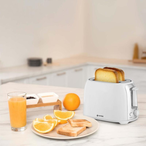 Тостер Vitek VT-1582 750Вт белый Тостер Vitek VT-1582 750Вт белый