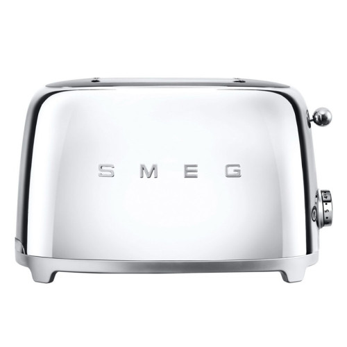 Стиль 50-х г.г, 2 ломтика, корпус из нержавеющей стали, 6 уровней поджаривания, хром