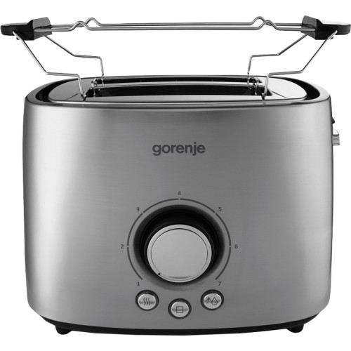 Тостер GORENJE T1000E 1000 Вт, 2 секции, 7 режимов,нерж Тостер GORENJE T1000E 1000 Вт, 2 секции, 7 режимов,нерж