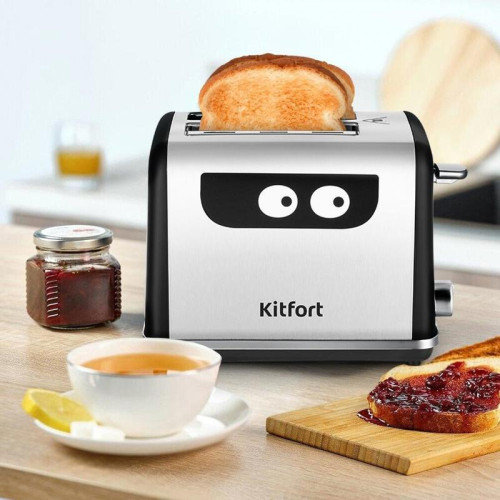 Тостер Kitfort КТ-6219 870Вт нержавеющая сталь/черный Тостер Kitfort КТ-6219 870Вт нержавеющая сталь/черный
