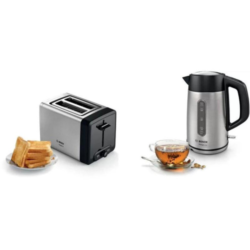 Тостер Bosch TAT4P420 970Вт нержавеющая сталь/черный