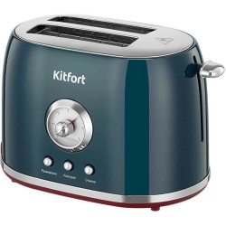 Тостер Kitfort КТ-9801 800Вт синий/стальной