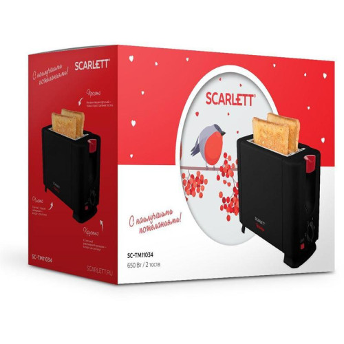 Тостер Scarlett With Love SC-TM11034 650Вт черный