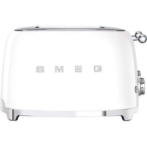 Тостер на 4 ломтика, Цвет белый; Функции: подогрев, размораживание, багель; 6 уровней поджаривания; Съемный поддон для крошек.