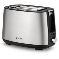 Тостер Vitek VT-7156 750Вт серебристый/черный