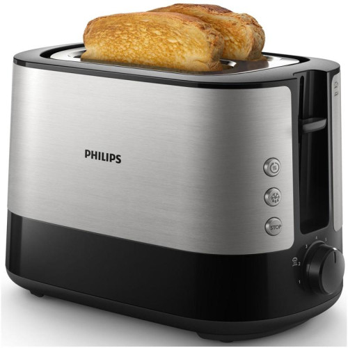 Тостер Philips HD2637/90 830Вт черный/серебристый