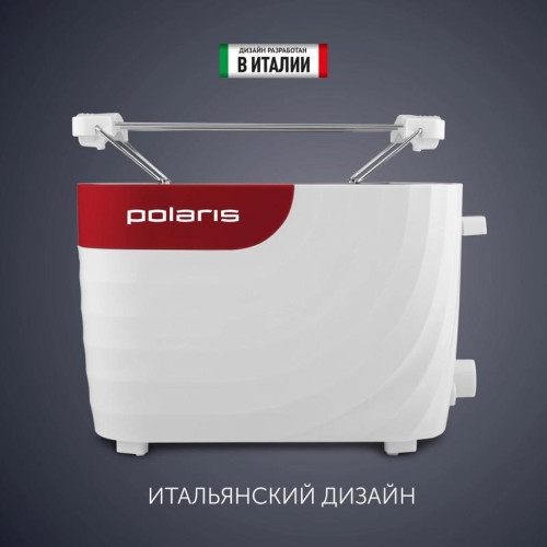 Тостер Polaris PET 0720 700Вт белый/красный