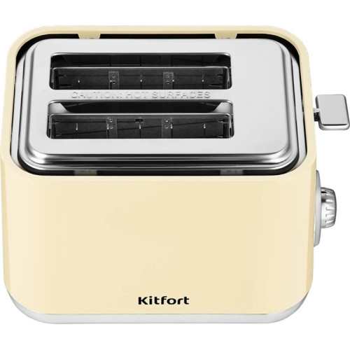 Тостер Kitfort КТ-6558 815Вт бежевый/стальной Тостер Kitfort КТ-6558 815Вт бежевый/стальной