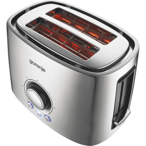 Тостер GORENJE T1000E 1000 Вт, 2 секции, 7 режимов,нерж Тостер GORENJE T1000E 1000 Вт, 2 секции, 7 режимов,нерж
