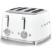 Тостер на 4 ломтика, Цвет белый; Функции: подогрев, размораживание, багель; 6 уровней поджаривания; Съемный поддон для крошек. Тостер на 4 ломтика, Цвет белый; Функции: подогрев, размораживание, багель; 6 уровней поджаривания; Съемный поддон для крошек.