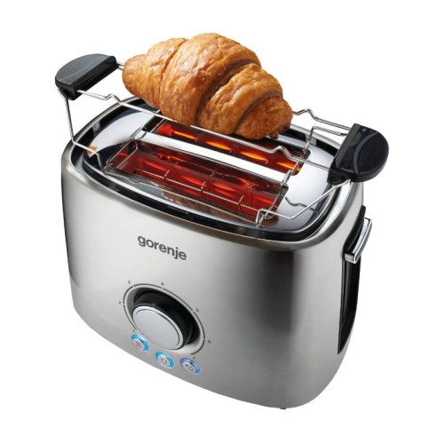 Тостер GORENJE T1000E 1000 Вт, 2 секции, 7 режимов,нерж Тостер GORENJE T1000E 1000 Вт, 2 секции, 7 режимов,нерж