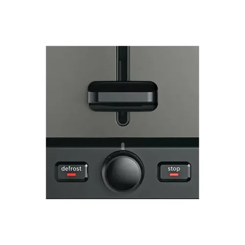 Тостер Bosch TAT5P425 Тостер Bosch, 2 отделения, 7 уровней прожарки, электромеханическое управление, поддон для крошек, мощность 970 Вт, функция разморозки, подогрев, КНОПКА 