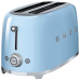 Стиль 50-х г.г, 4 ломтика, корпус из нержавеющей стали, 6 уровней поджаривания, голубой Стиль 50-х г.г, 4 ломтика, корпус из нержавеющей стали, 6 уровней поджаривания, голубой