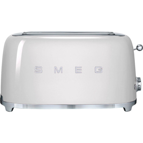 Стиль 50-х г.г, 4 ломтика, корпус из нержавеющей стали, 6 уровней поджаривания, белый