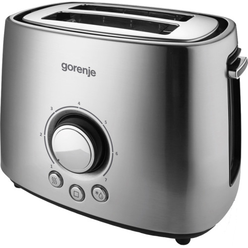 Тостер GORENJE T1000E 1000 Вт, 2 секции, 7 режимов,нерж Тостер GORENJE T1000E 1000 Вт, 2 секции, 7 режимов,нерж