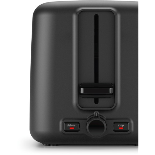 Тостер BOSCH TAT3P423 мощность 970Вт, отделений- 2, бесступенчатый терморегулятор, подогревание булочек, лоток для крошек, автоцентрирование тостов, цвет черный