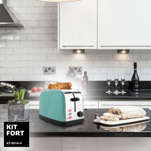 Тостер Kitfort КТ-2014-4 850Вт голубой Тостер Kitfort КТ-2014-4 850Вт голубой