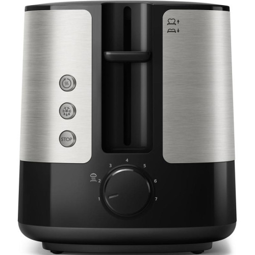 Тостер Philips HD2637/90 830Вт черный/серебристый