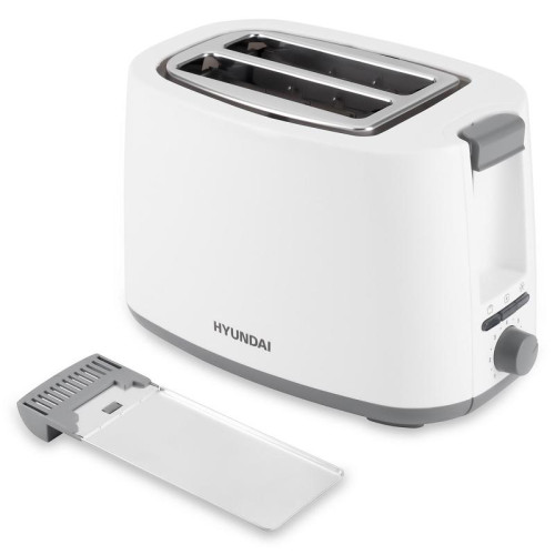 Тостер Hyundai HYT-2301 800Вт белый/серый