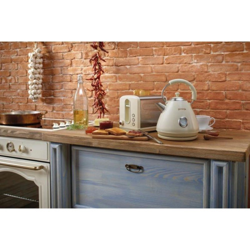Тостер Gorenje T1100CLI 860Вт бежевый/серебристый