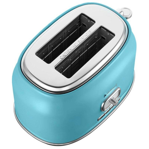 Тостер Kitfort КТ-6455 815Вт голубой/серебристый