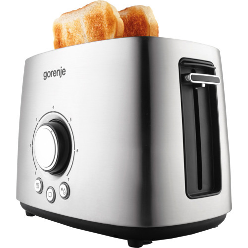 Тостер GORENJE T1000E 1000 Вт, 2 секции, 7 режимов,нерж Тостер GORENJE T1000E 1000 Вт, 2 секции, 7 режимов,нерж