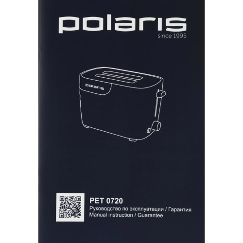 Тостер Polaris PET 0720 700Вт белый/красный