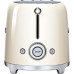 Стиль 50-х г.г, 2 ломтика, корпус из нержавеющей стали, 6 уровней поджаривания, кремовый Стиль 50-х г.г, 2 ломтика, корпус из нержавеющей стали, 6 уровней поджаривания, кремовый