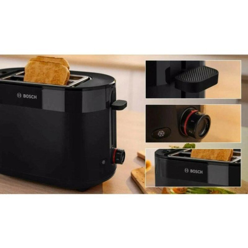 Тостер Bosch TAT2M123 950Вт черный Тостер Bosch TAT2M123 950Вт черный