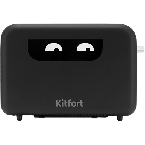 Тостер Kitfort КТ-6497 850Вт черный/стальной