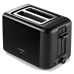 Тостер BOSCH TAT3P423 мощность 970Вт, отделений- 2, бесступенчатый терморегулятор, подогревание булочек, лоток для крошек, автоцентрирование тостов, цвет черный