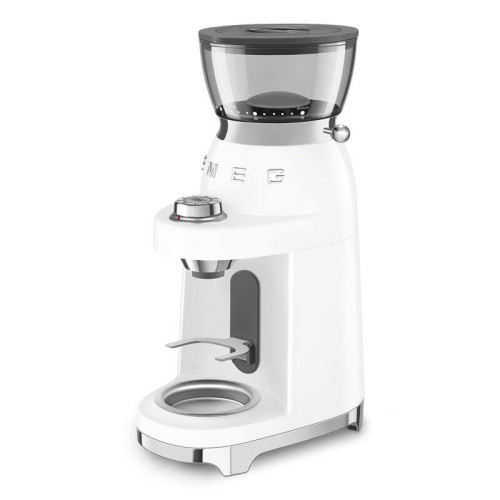 Кофемолка SMEG, стиль 50-х г.г., 15 уровней помола, конические жернова, объем контейнера для кофе 240 г,