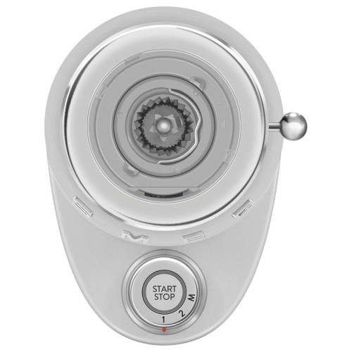 Кофемолка Smeg, стиль 50-х, контейнер для зерен 240 г, конические жернова, регулировка степени помола, цвет алюминий