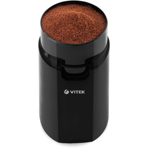 Кофемолка Vitek VT-7124 BK 150Вт сист.помол.:ротац.нож вместим.:60гр черный Кофемолка Vitek VT-7124 BK 150Вт сист.помол.:ротац.нож вместим.:60гр черный