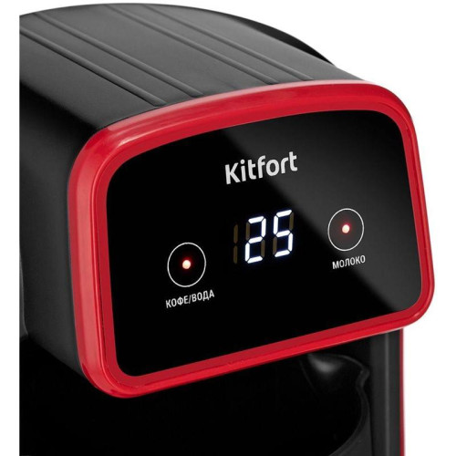 Кофеварка электрическая турка Kitfort КТ-7455 600Вт красный/черный Кофеварка электрическая турка Kitfort КТ-7455 600Вт красный/черный
