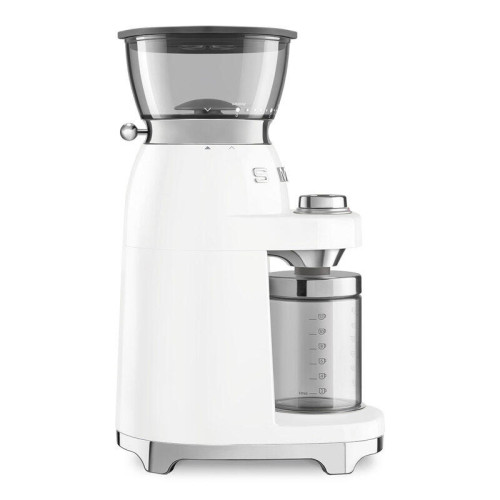 Кофемолка SMEG, стиль 50-х г.г., 15 уровней помола, конические жернова, объем контейнера для кофе 240 г,