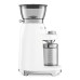 Кофемолка SMEG, стиль 50-х г.г., 15 уровней помола, конические жернова, объем контейнера для кофе 240 г,