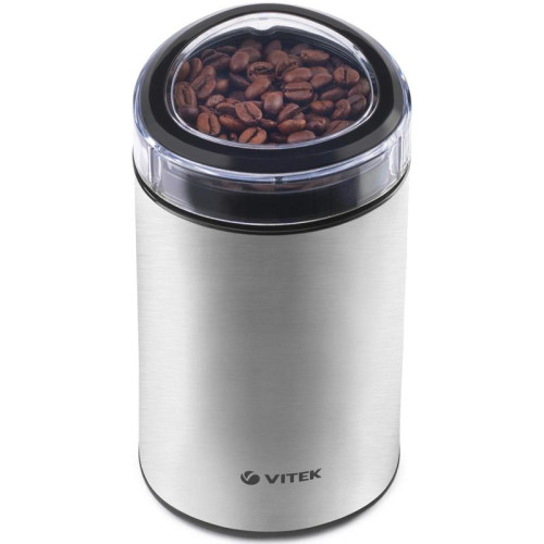 Кофемолка Vitek VT-1544 200Вт сист.помол.:ротац.нож вместим.:70гр стальной