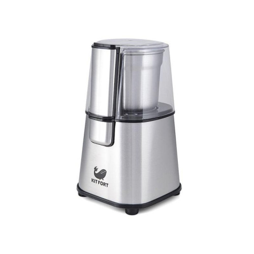 Кофемолка Kitfort КТ-1315 180Вт сист.помол.:ротац.нож вместим.:60гр серебристый
