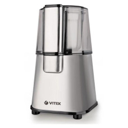 Кофемолка Vitek VT-1547 200Вт сист.помол.:ротац.нож вместим.:45гр серебристый