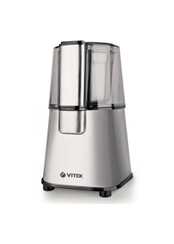 Кофемолка Vitek VT-1547 200Вт сист.помол.:ротац.нож вместим.:45гр серебристый