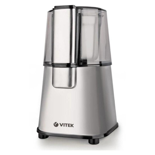 Кофемолка Vitek VT-1547 200Вт сист.помол.:ротац.нож вместим.:45гр серебристый