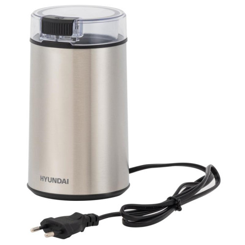 Кофемолка Hyundai HYC-G5261 200Вт сист.помол.:ротац.нож вместим.:60гр серебристый