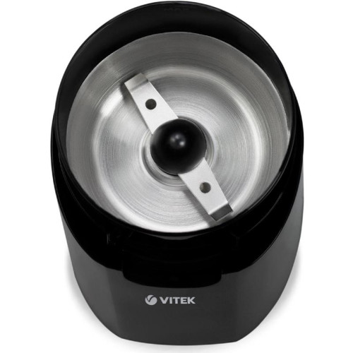 Кофемолка Vitek VT-7124 BK 150Вт сист.помол.:ротац.нож вместим.:60гр черный Кофемолка Vitek VT-7124 BK 150Вт сист.помол.:ротац.нож вместим.:60гр черный