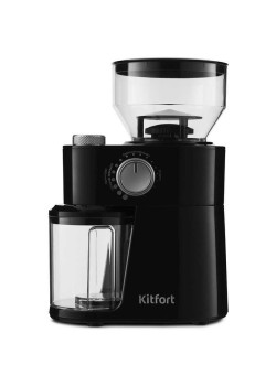 Кофемолка Kitfort КТ-741 200Вт сист.помол.:жернова вместим.:230гр черный