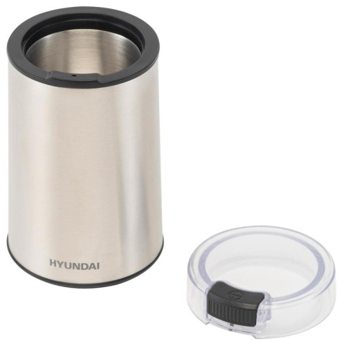 Кофемолка Hyundai HYC-G5261 200Вт сист.помол.:ротац.нож вместим.:60гр серебристый