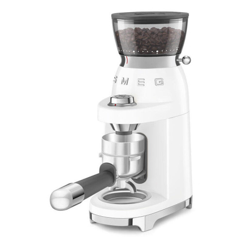 Кофемолка SMEG, стиль 50-х г.г., 15 уровней помола, конические жернова, объем контейнера для кофе 240 г,