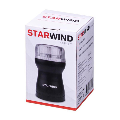 Кофемолка Starwind SGP4421 200Вт сист.помол.:ротац.нож вместим.:40гр черный